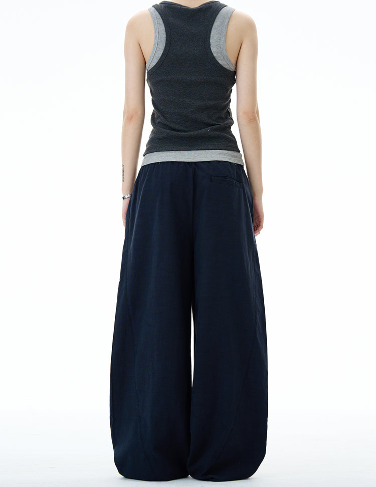 MADWITCH MINIMALIST WIDE LEG PANTS #DS2512