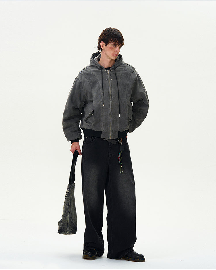 MADWITCH VINTAGE LOOSE-FIT COTTON JACKET #BM254