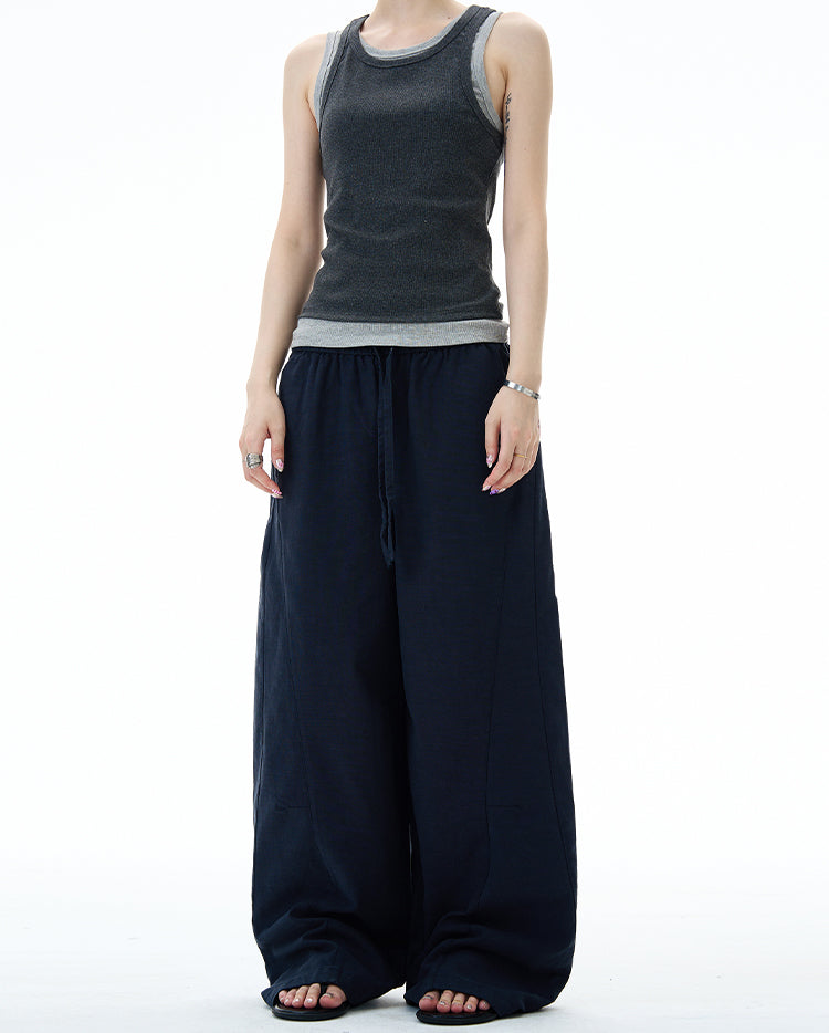 MADWITCH MINIMALIST WIDE LEG PANTS #DS2512
