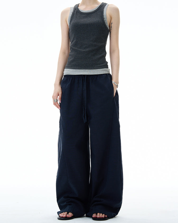 MADWITCH MINIMALIST WIDE LEG PANTS #DS2512