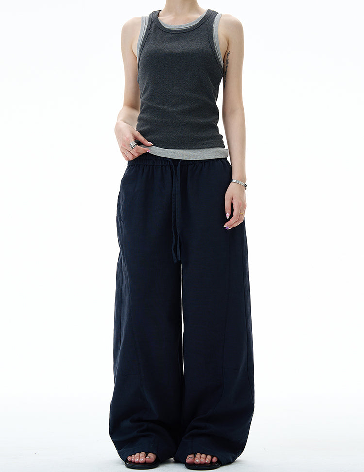 MADWITCH MINIMALIST WIDE LEG PANTS #DS2512