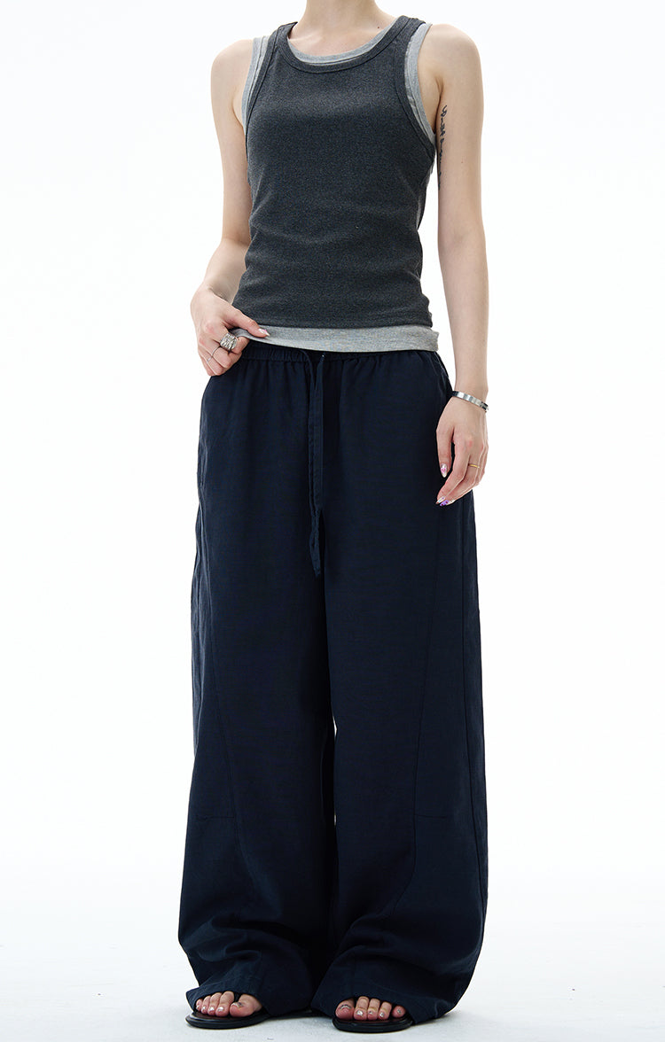 MADWITCH MINIMALIST WIDE LEG PANTS #DS2512