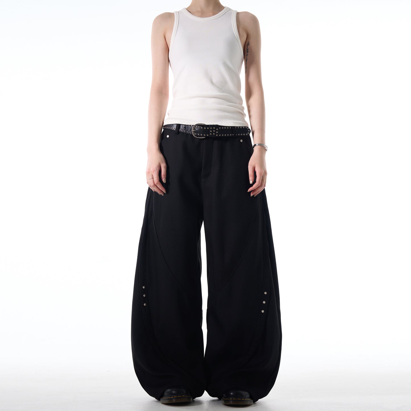 MADWITCH LOOSE FIT WIDE-LEG DENIM PANTS #C828