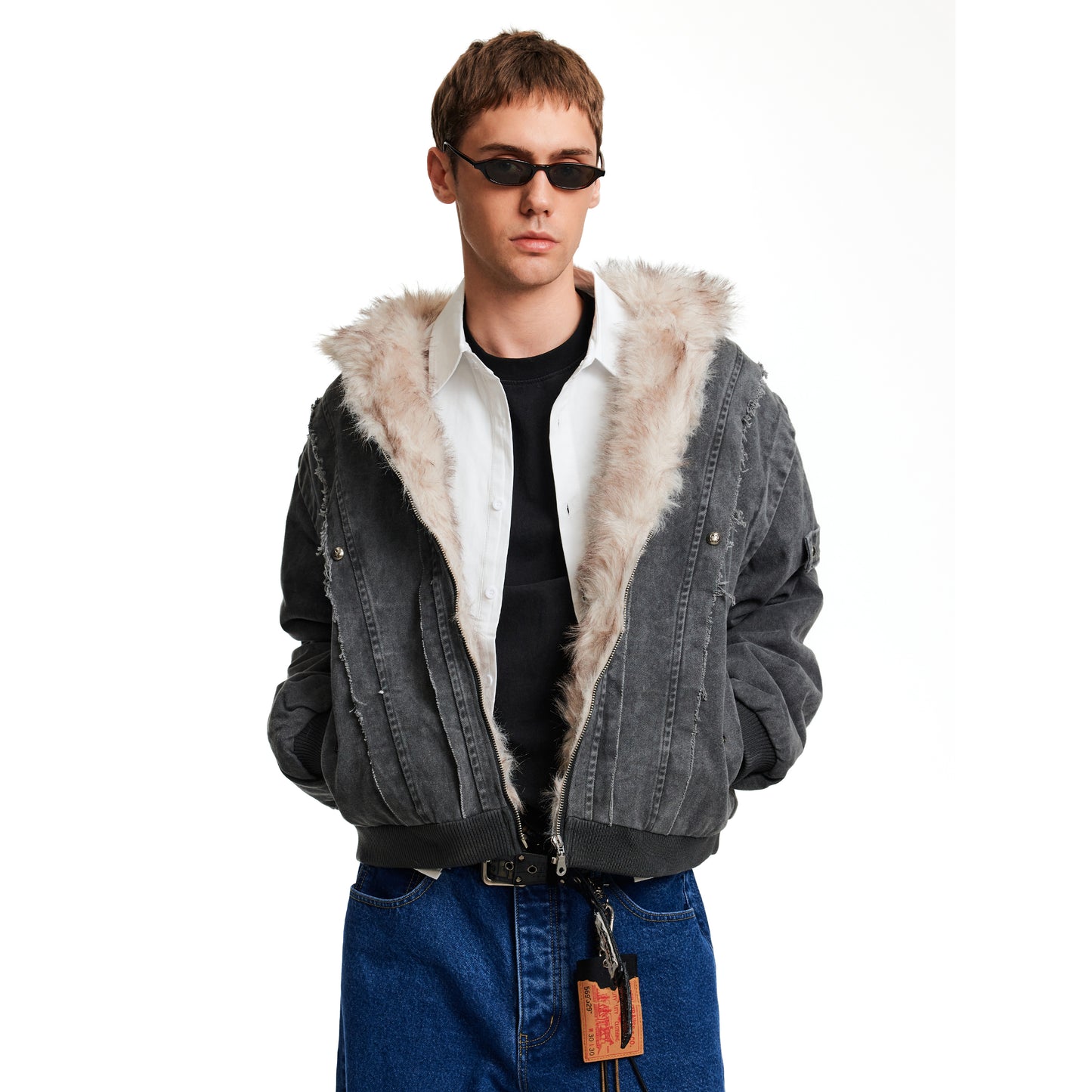 MADWITCH SHEAR CROP PARKA #BM325