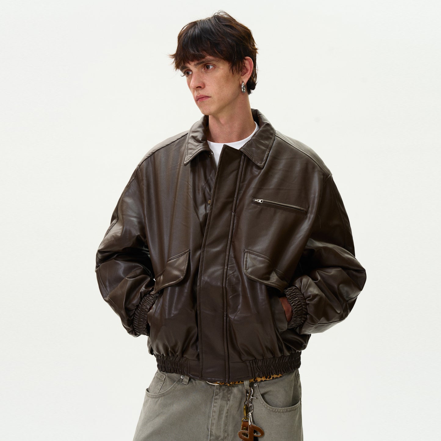 MADWITCH RETRO LEATHER JACKET #RW125