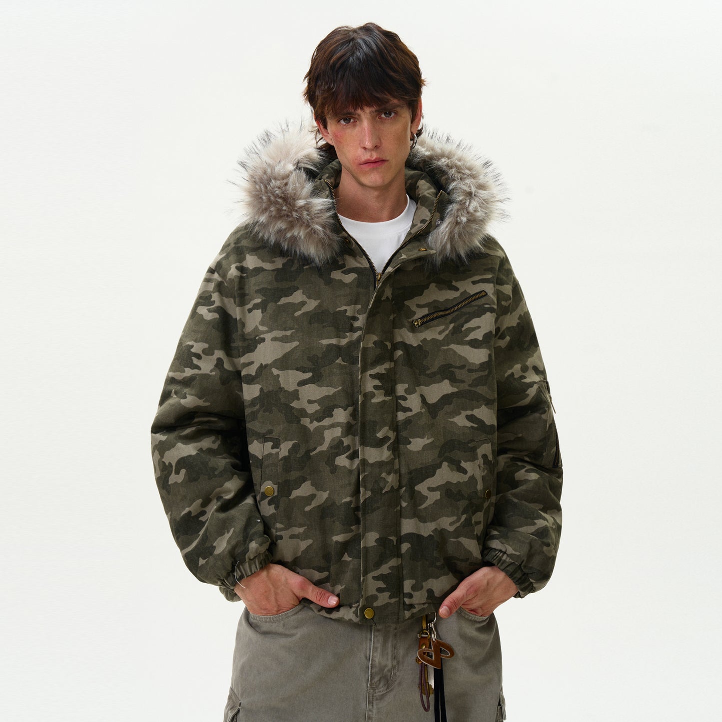 MADWITCH CAMO WORKWEAR COTTON JACKET #MY116