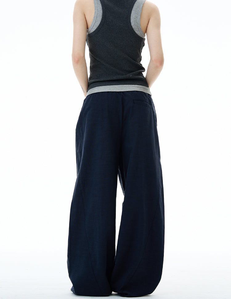 MADWITCH MINIMALIST WIDE LEG PANTS #DS2512