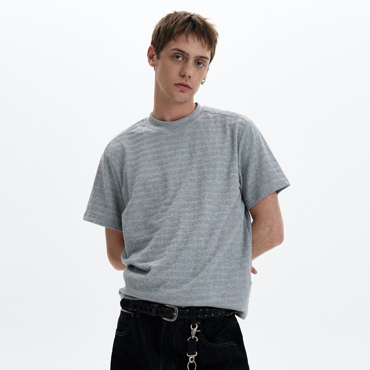 MADWITCH KNIT SHORT SLEEVE TEE #25050