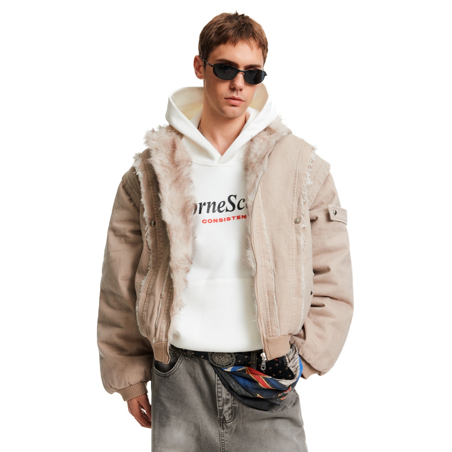 MADWITCH SHEAR CROP PARKA #BM325
