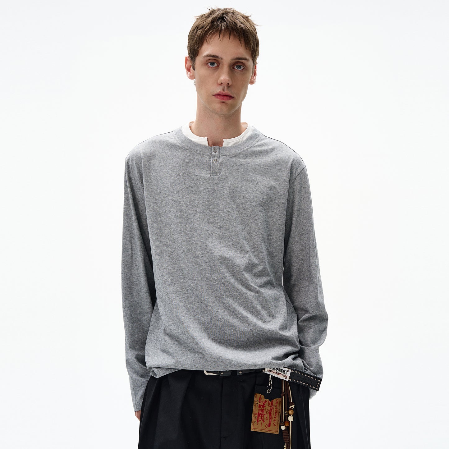 MADWITCH CLEAN FIT FAUX LAYERED SHIRT #RT30