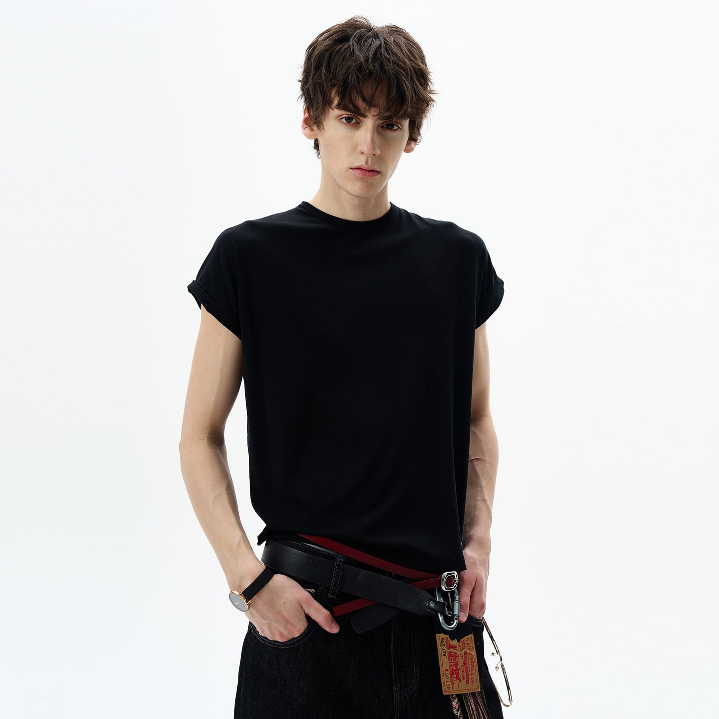 MADWITCH WING-SLEEVE STRUCTURED TEE #27342