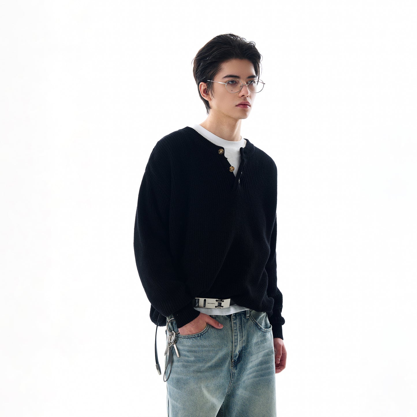 MADWITCH LOOSE KNIT SWEATER #MFY213