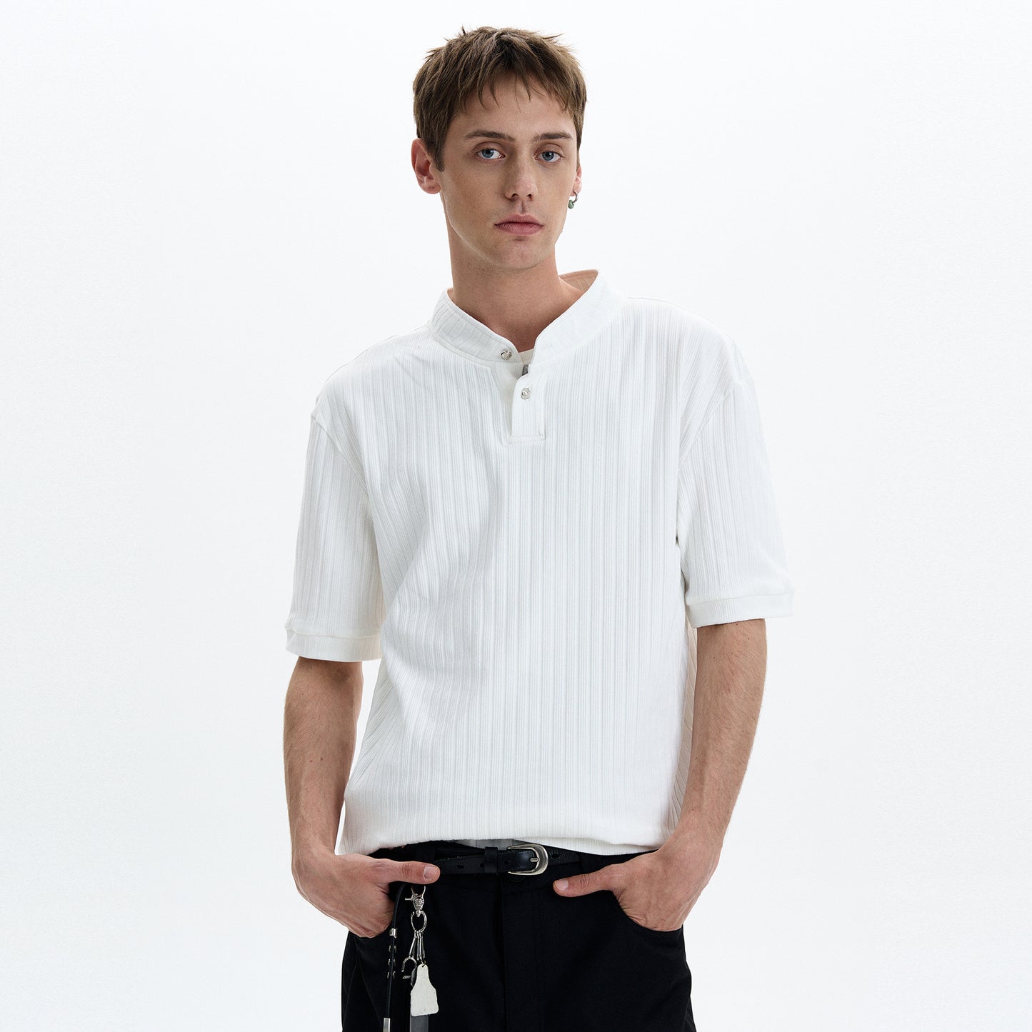 MADWITCH HENLEY NECK SHORT SLEEVE #G1343