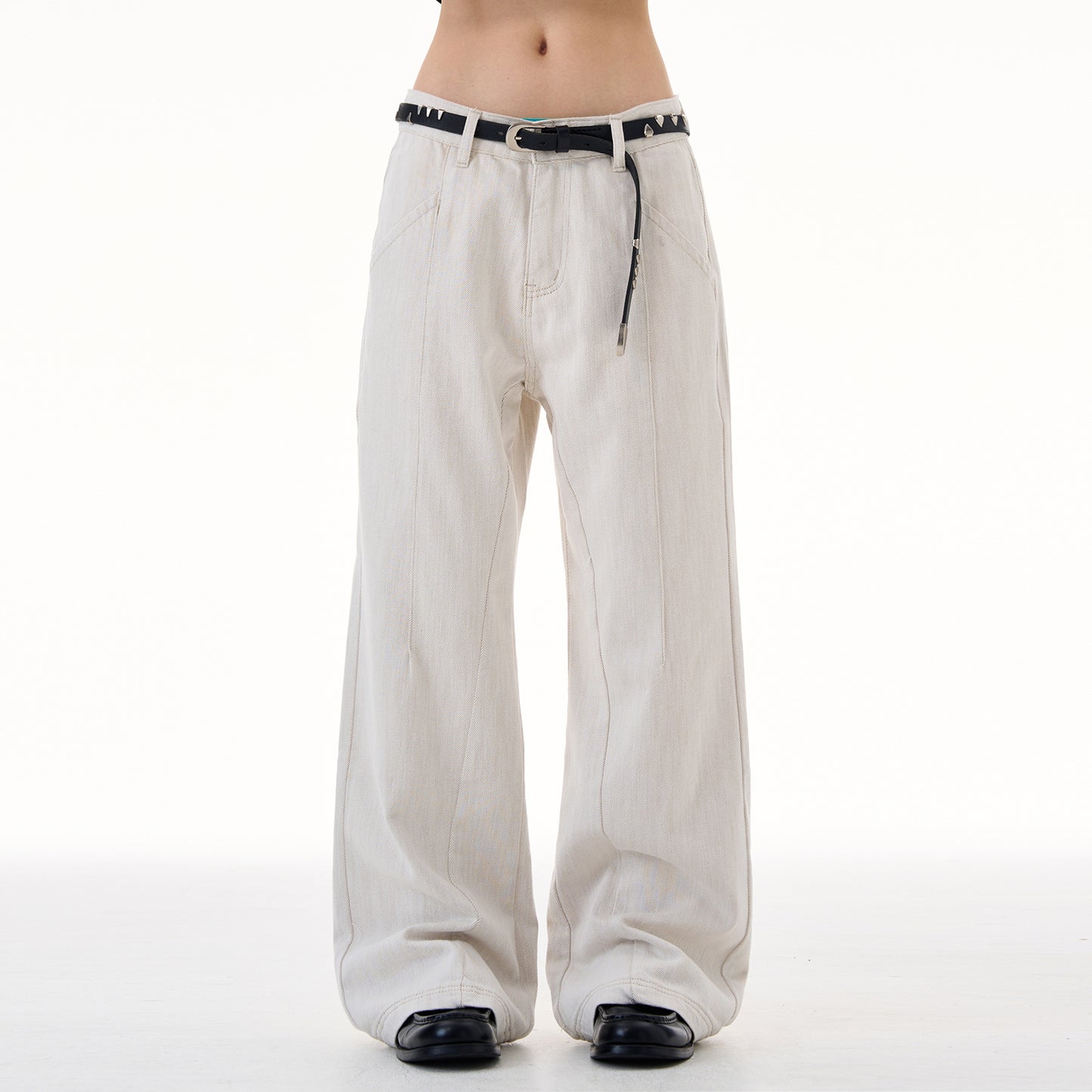 MADWITCH LINEN BLEND WHITE JEANS #CK9657