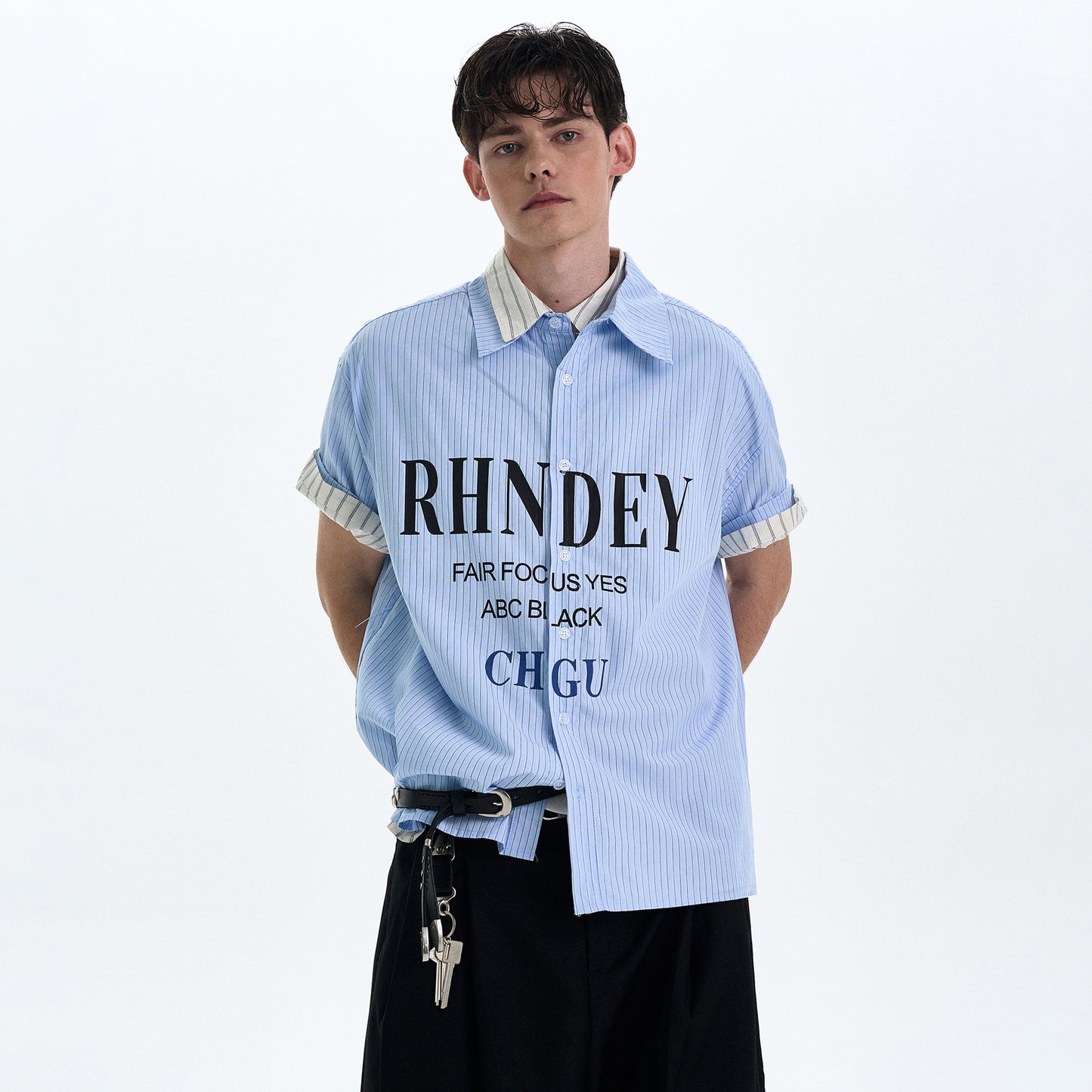 MADWITCH PRINTED SHORT SLEEVED SHIRT #L802