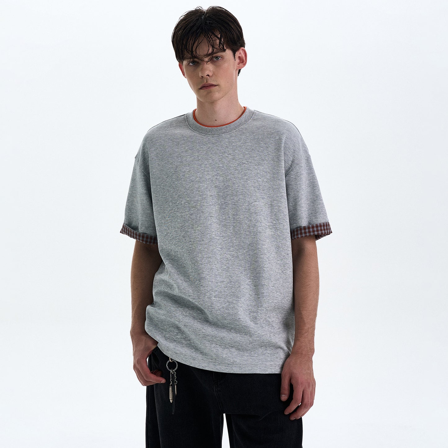 MADWITCH VINTAGE ROLLED HEM TEE #C1785C25