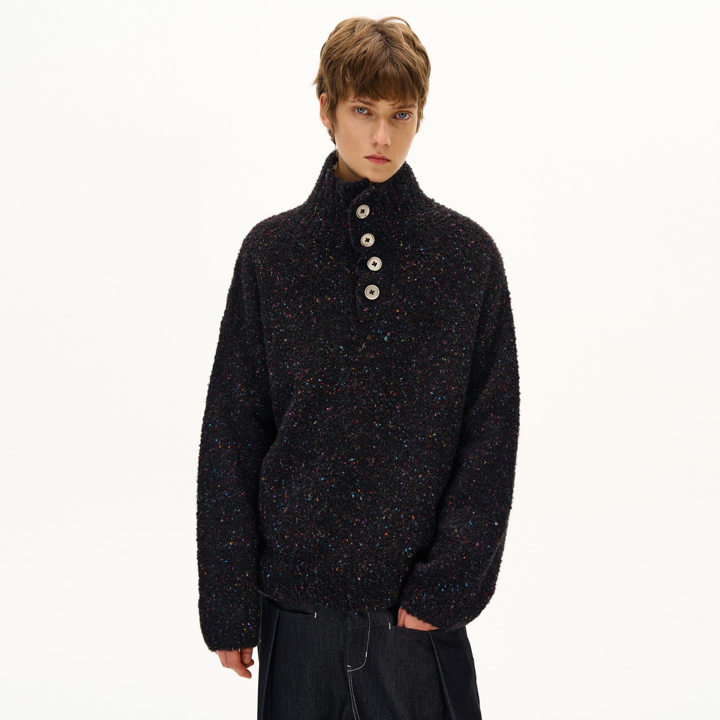 MADWITCH THERMAL KNIT SWEATER #DF8453