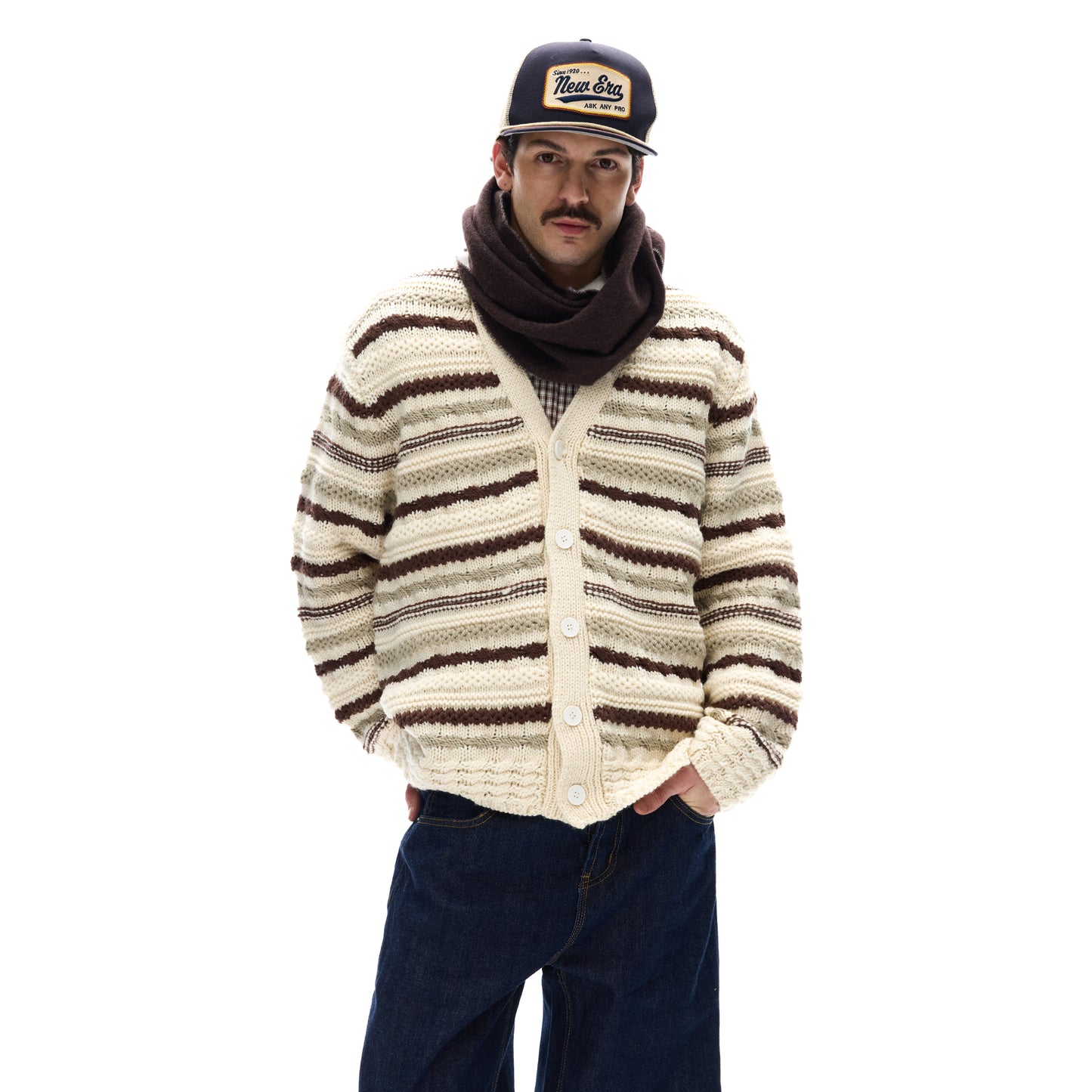MADWITCH CONTRAST V KNIT #72598