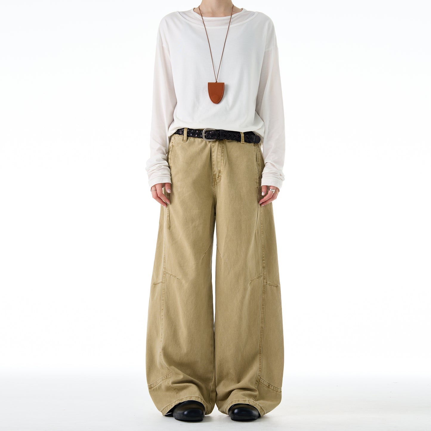 MADWITCH DISTRESSED WIDE LEG PANTS #CK3539