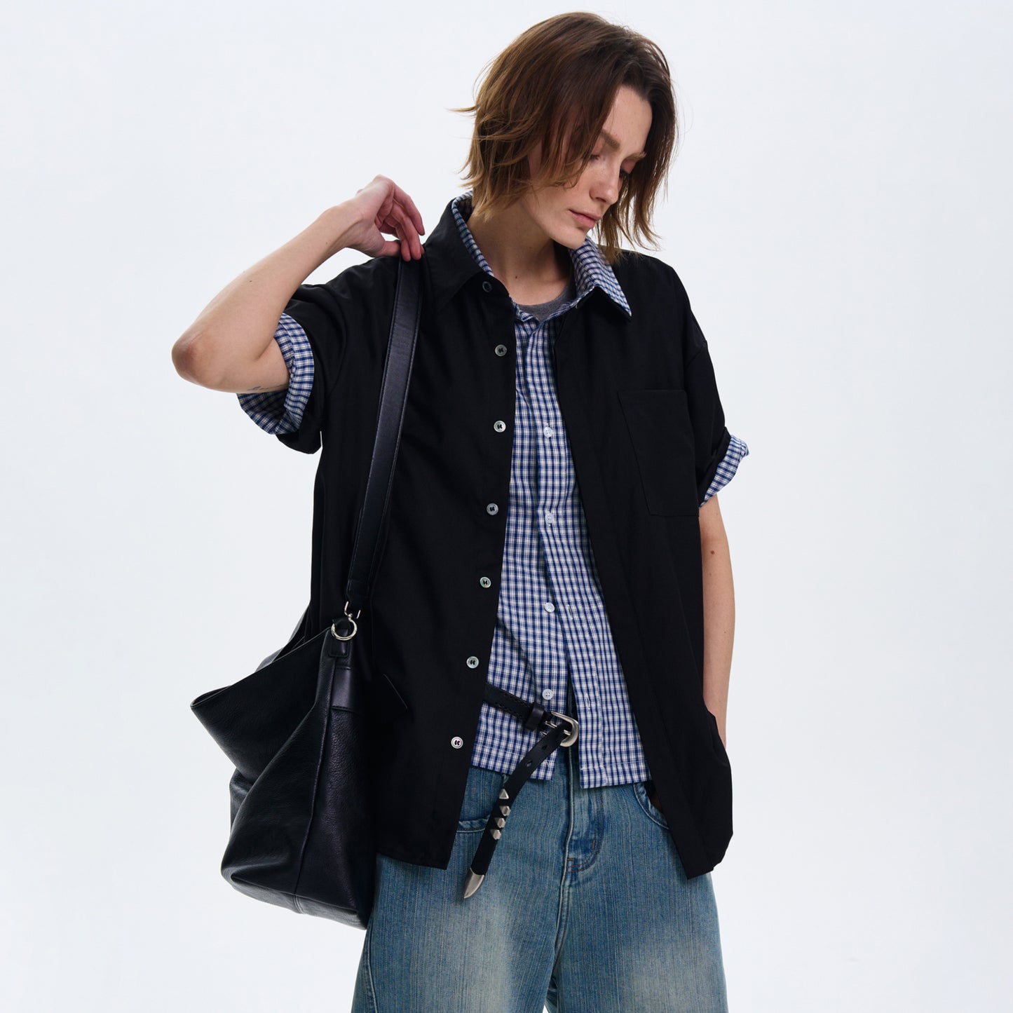 MADWITCH SOLID COLOR CASUAL T-SHIRT #AW2533