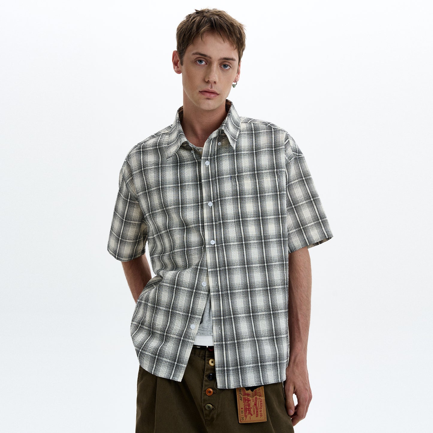 MADWITCH VINTAGE CHECK SHIRT #CR226