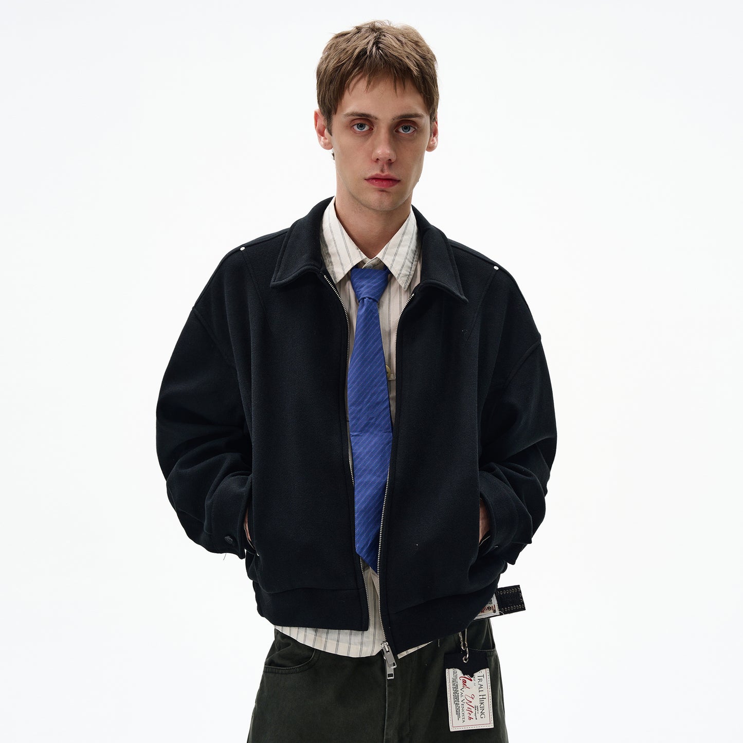 MADWITCH UNISEX MINIMALIST CROPPED JACKET #6276