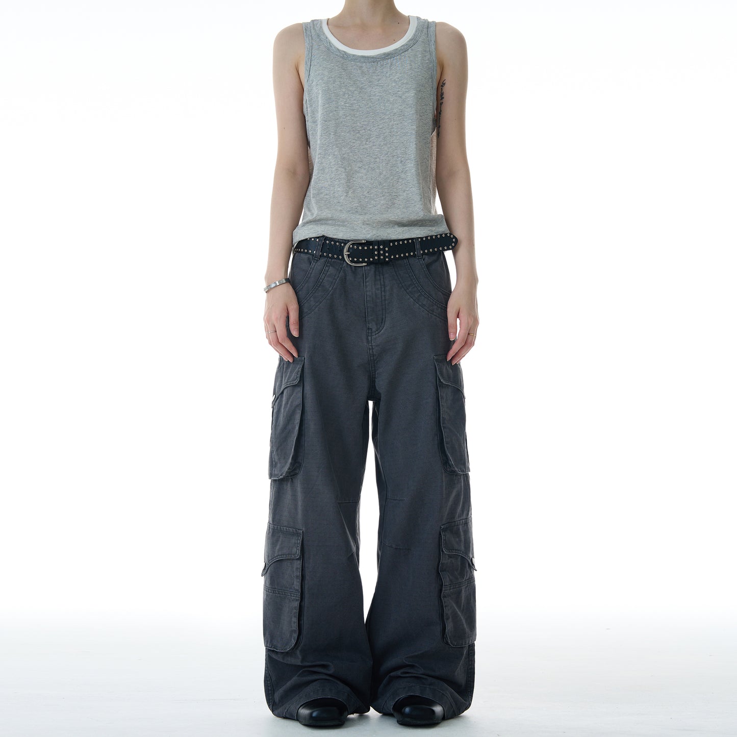 MADWITCH MULTI POCKET CASUAL WORK PANTS #A606