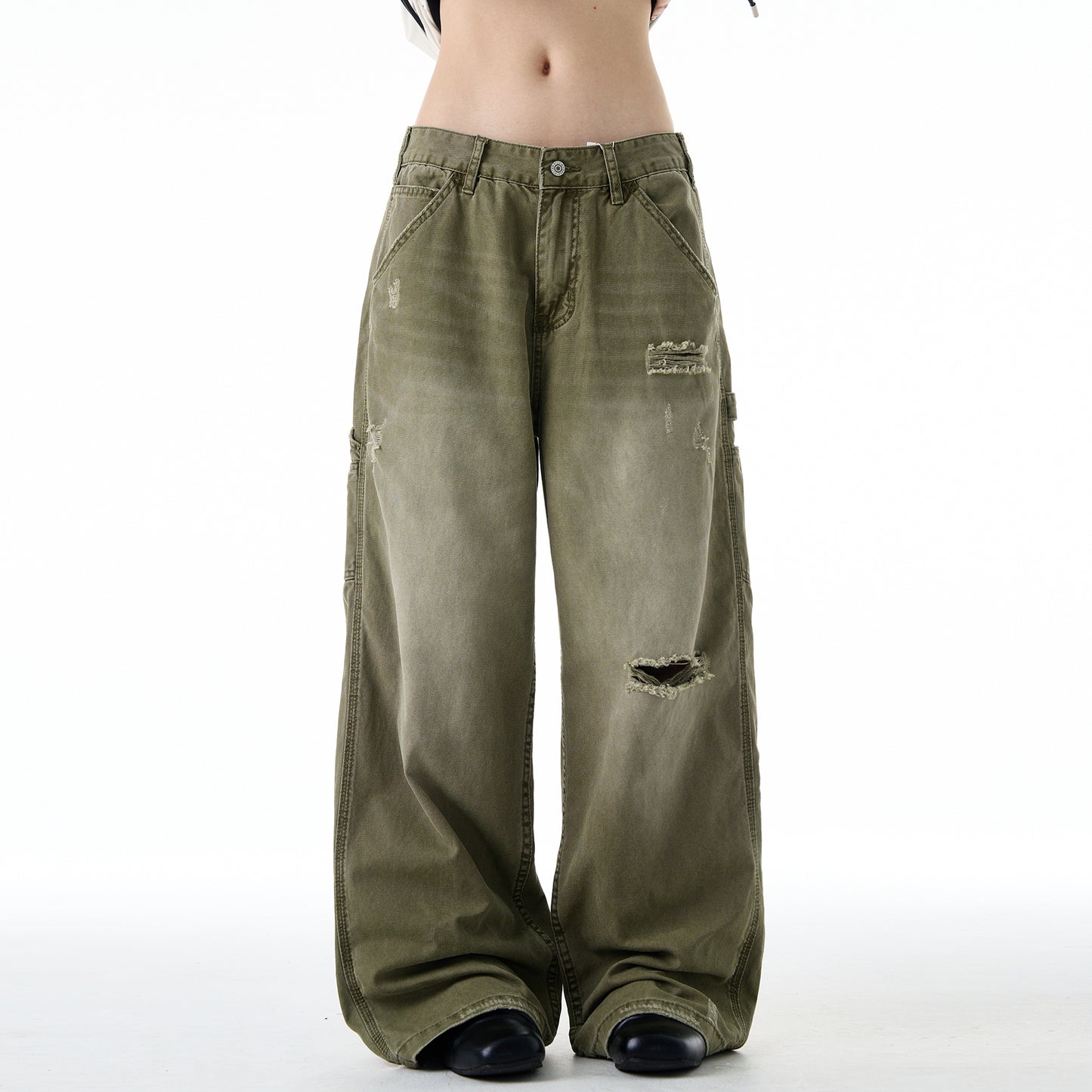 MADWITCH OMBRÉ WASH DENIM PANTS #CK3535