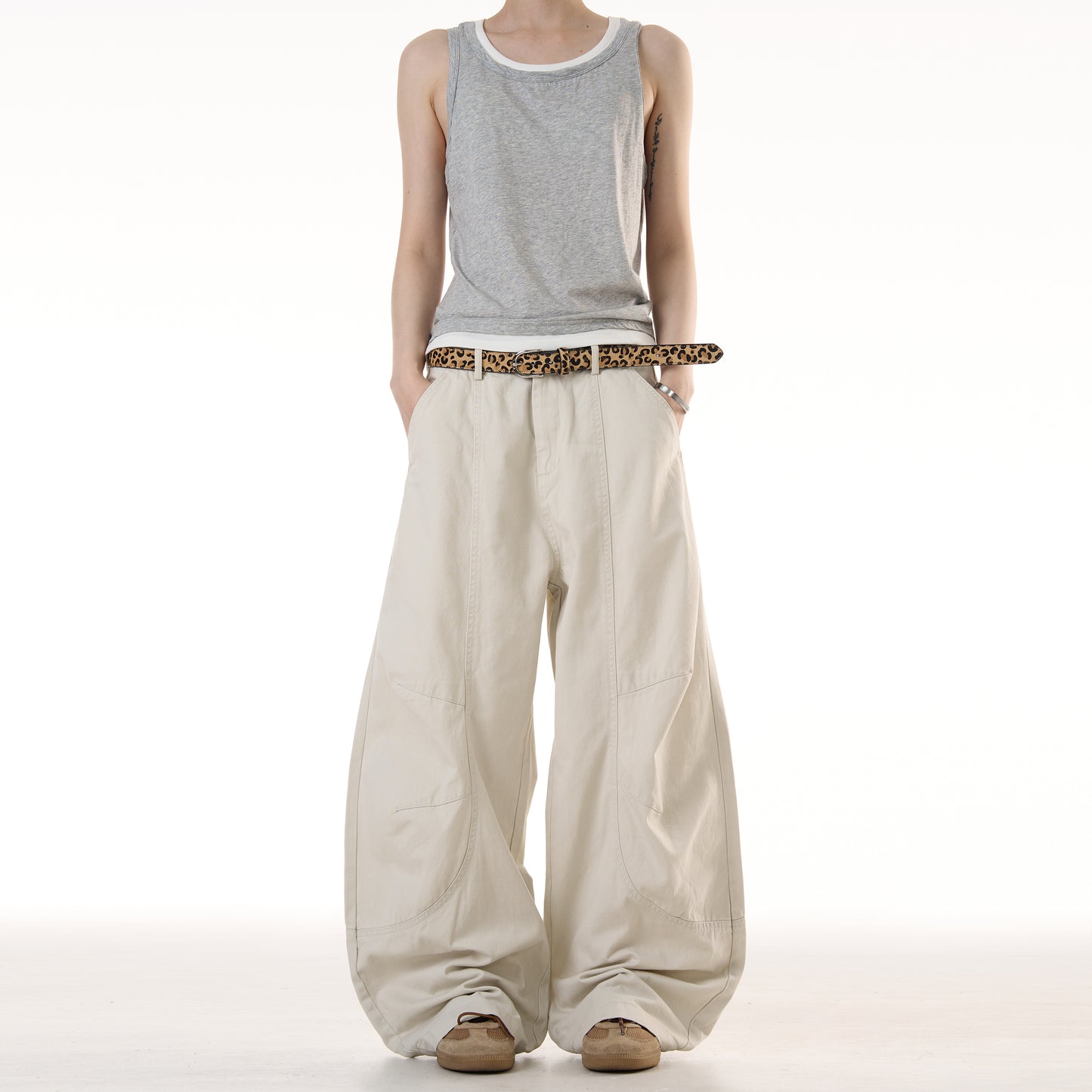 MADWITCH HIGH STREET WIDE LEG PANTS #CK6688