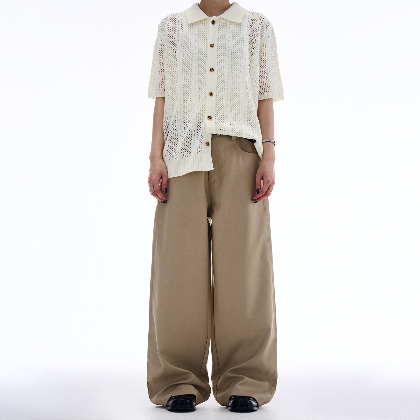 MADWITCH LOOSE STRAIGHT-LEG CASUAL PANTS #CK6657