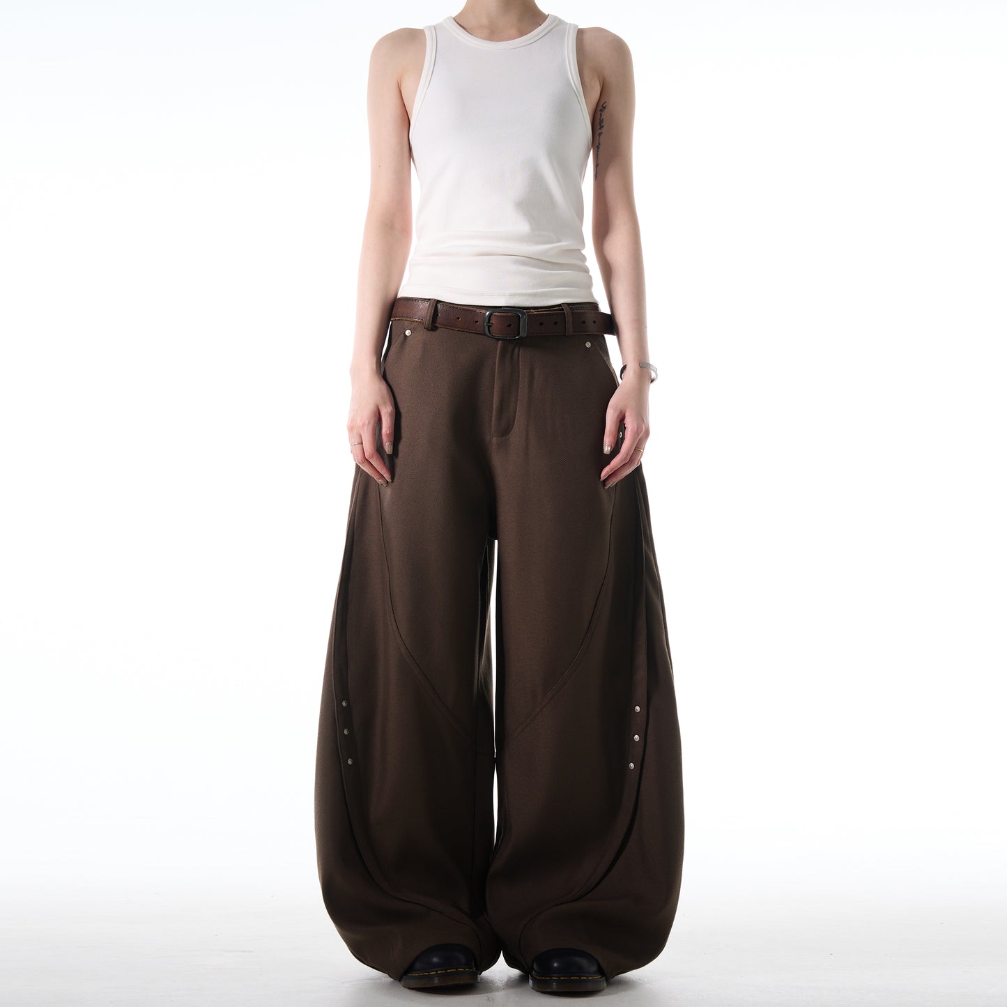 MADWITCH LOOSE FIT WIDE-LEG DENIM PANTS #C828