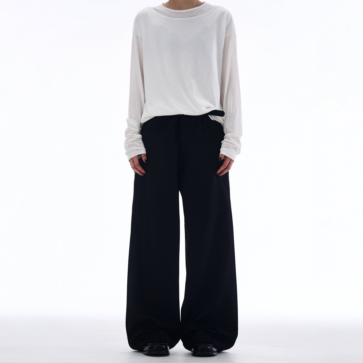 MADWITCH LOOSE STRAIGHT-LEG CASUAL PANTS #CK6657
