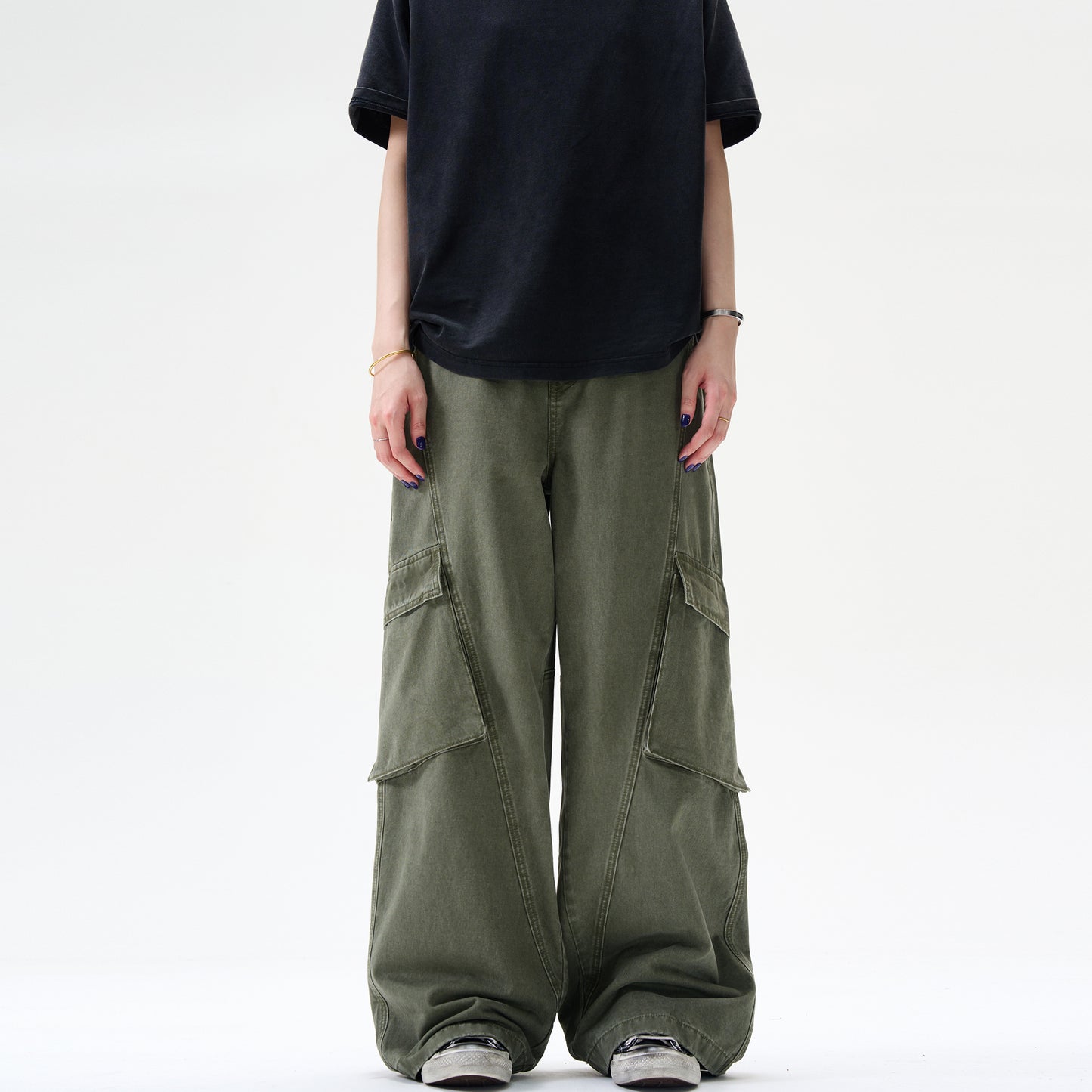 MADWITCH BIG POCKET CARGO PANTS #WHOA049
