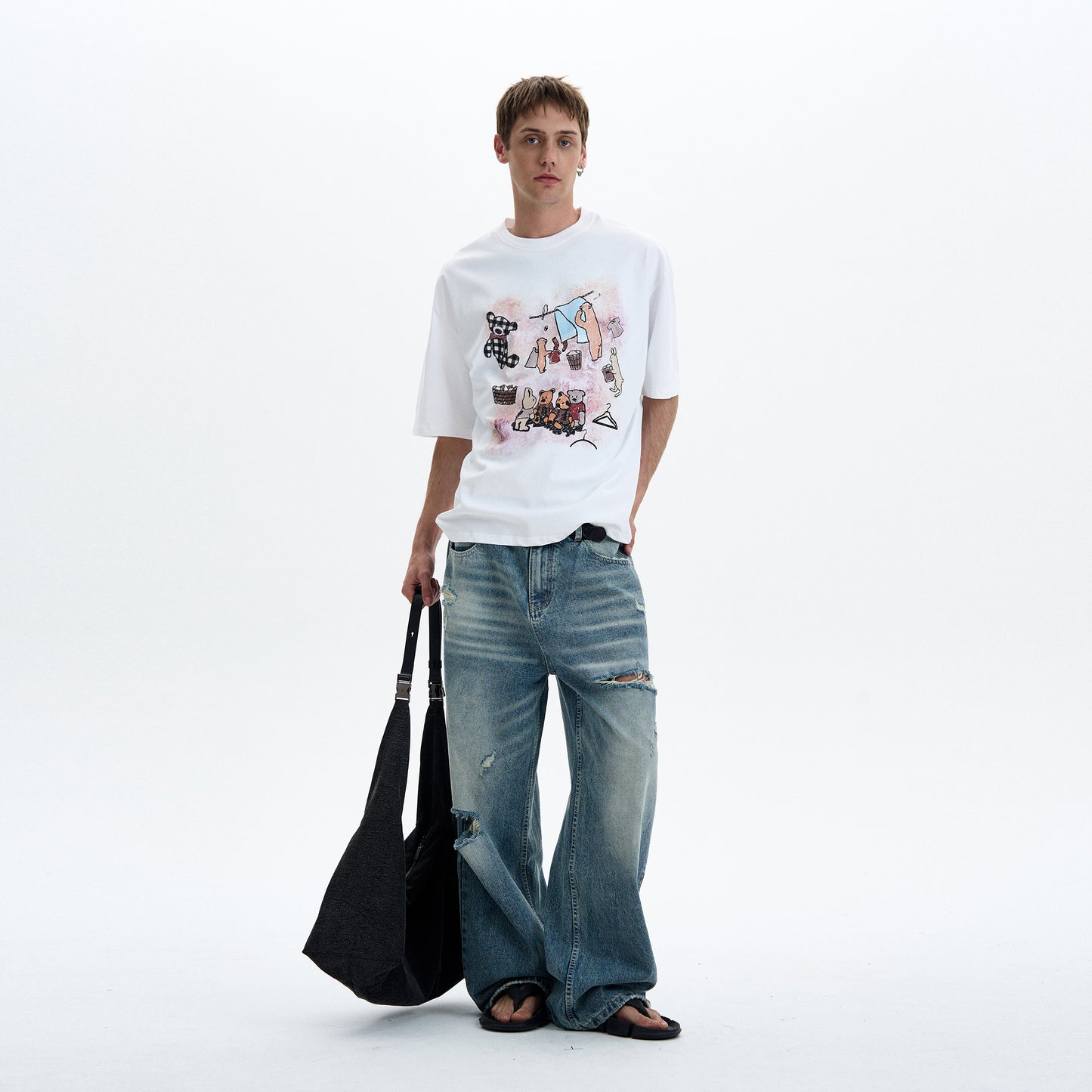 MADWIT VINTAGE PRINT TEE #321