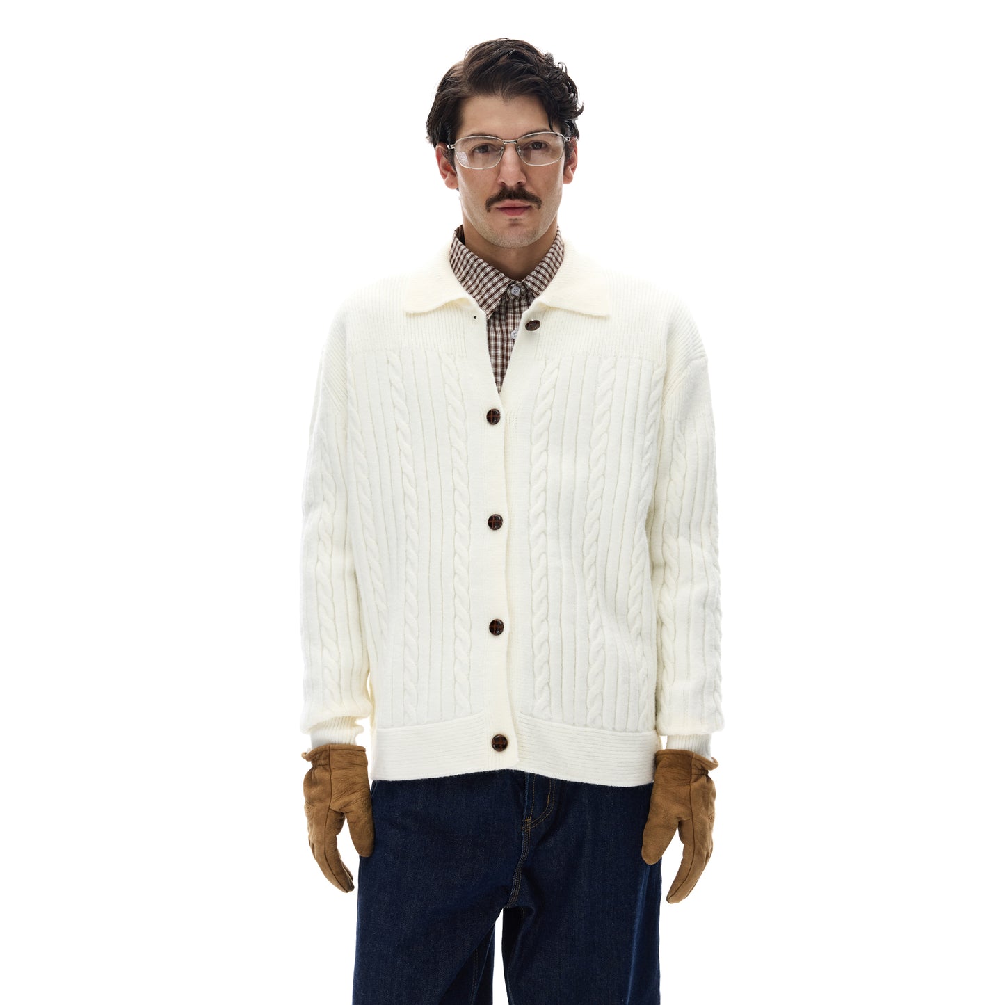 MADWITCH CABLE SLOUCH CARDIGAN #M10