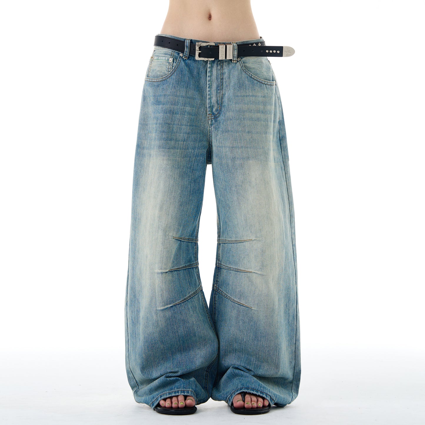MADWITCH TEXTURED DESIGN JEANS #F9052