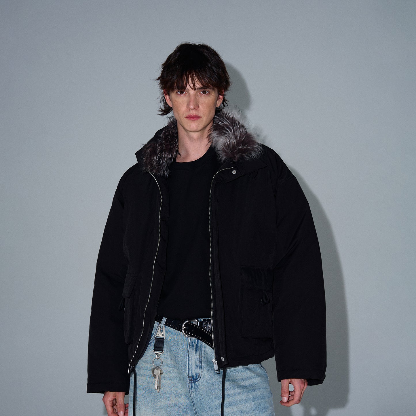 MADWITCH CROPPED UTILITY PUFFER JACKET #L315Q24