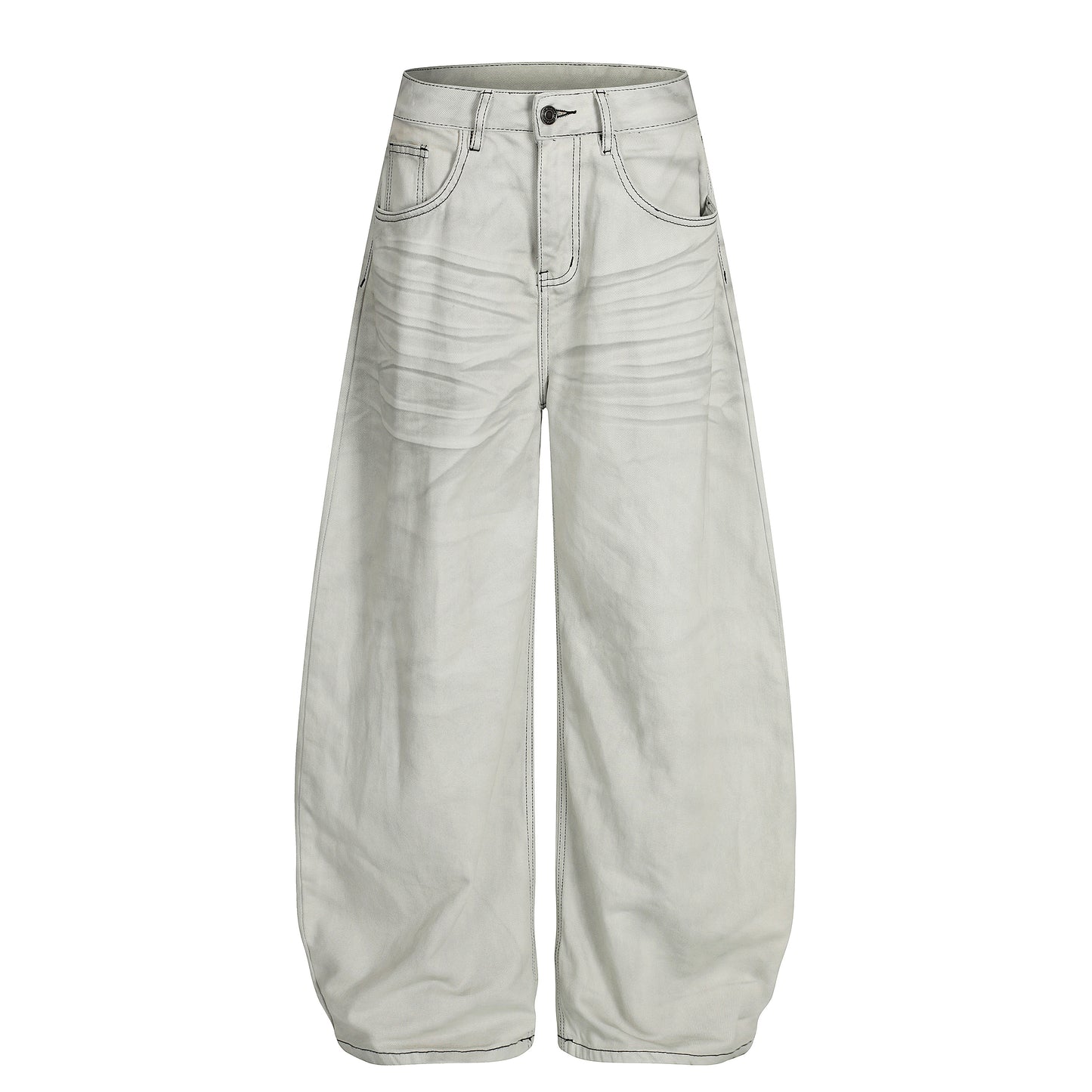 MADWITCH UNISEX VINTAGE SCIMITAR-STYLE JEANS #FX083