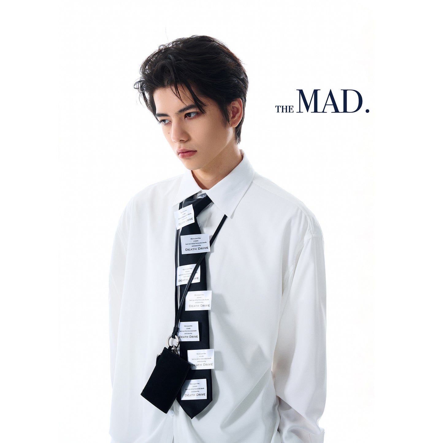 MADWITCH CLEANFIT TURN-DOWN COLLAR WHITE SHIRT #NR3288