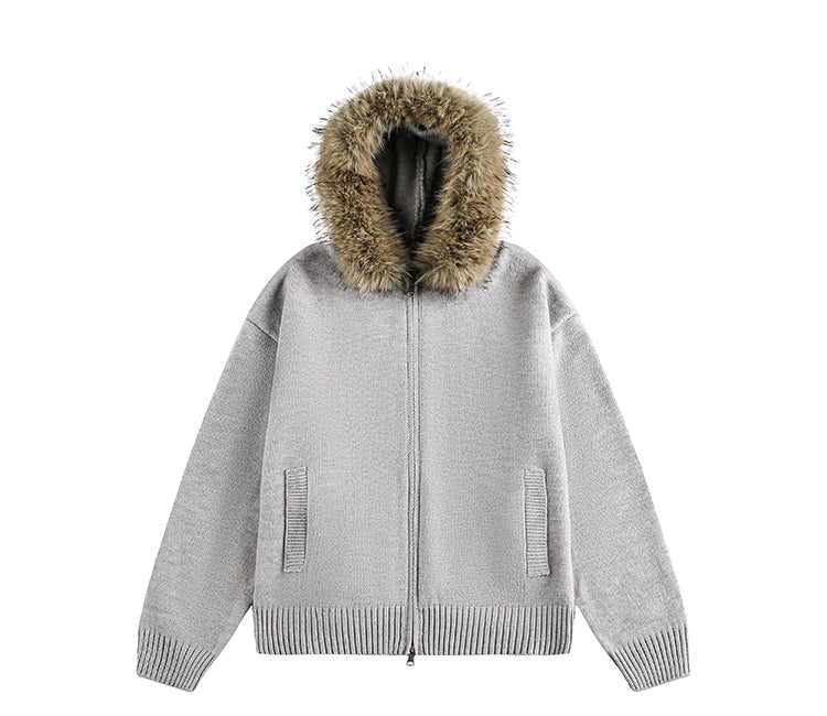 MADWITCH UNISEX FUR-TRIMMED CASUAL COAT #6273