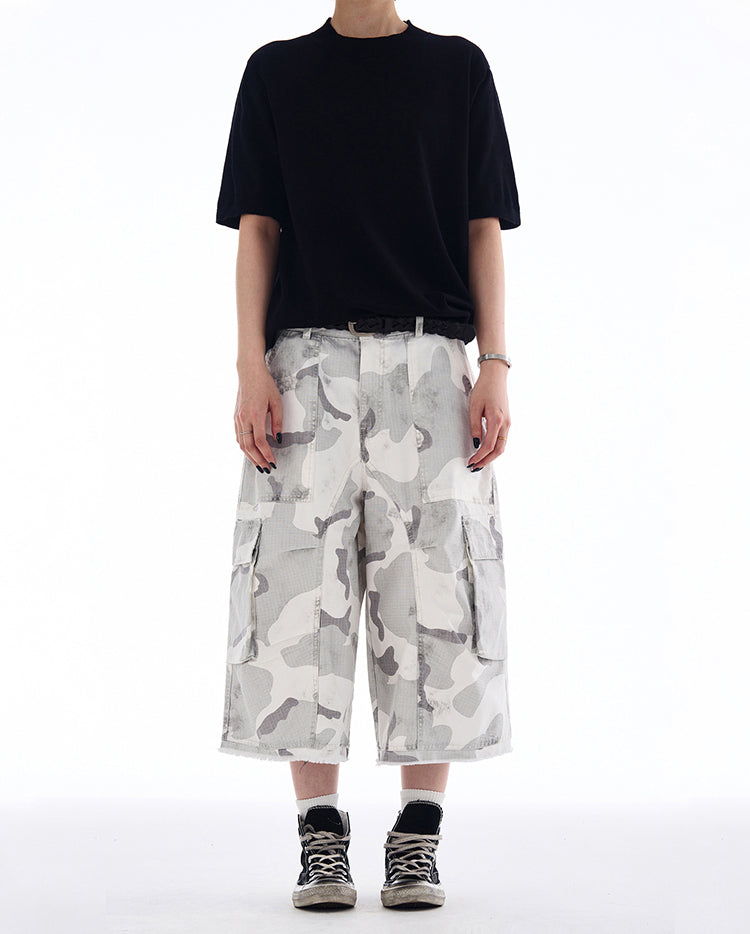 MADWITCH CARGO CAMO SHORTS #A591