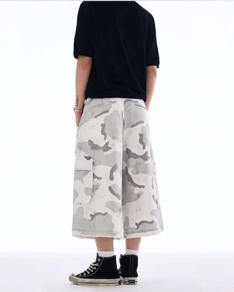 MADWITCH CARGO CAMO SHORTS #A591