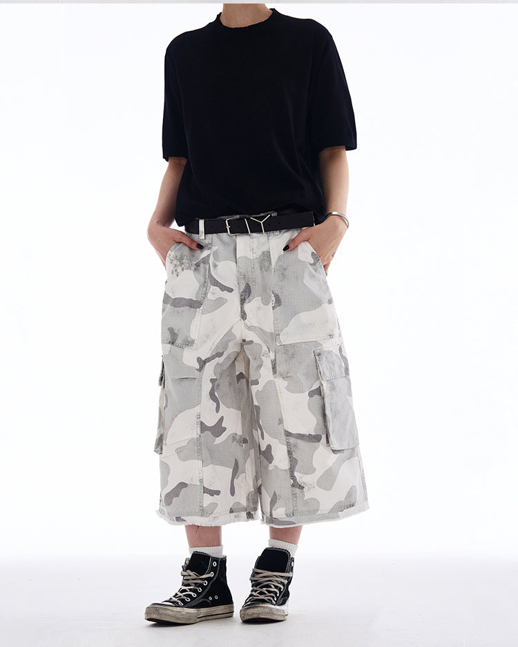 MADWITCH CARGO CAMO SHORTS #A591