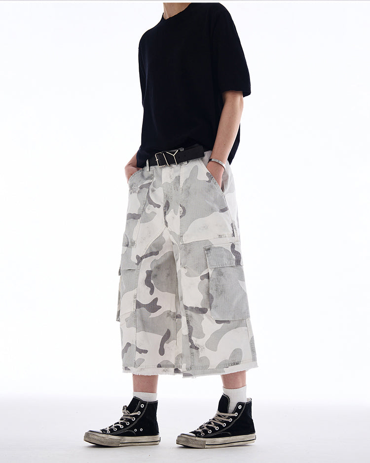 MADWITCH CARGO CAMO SHORTS #A591