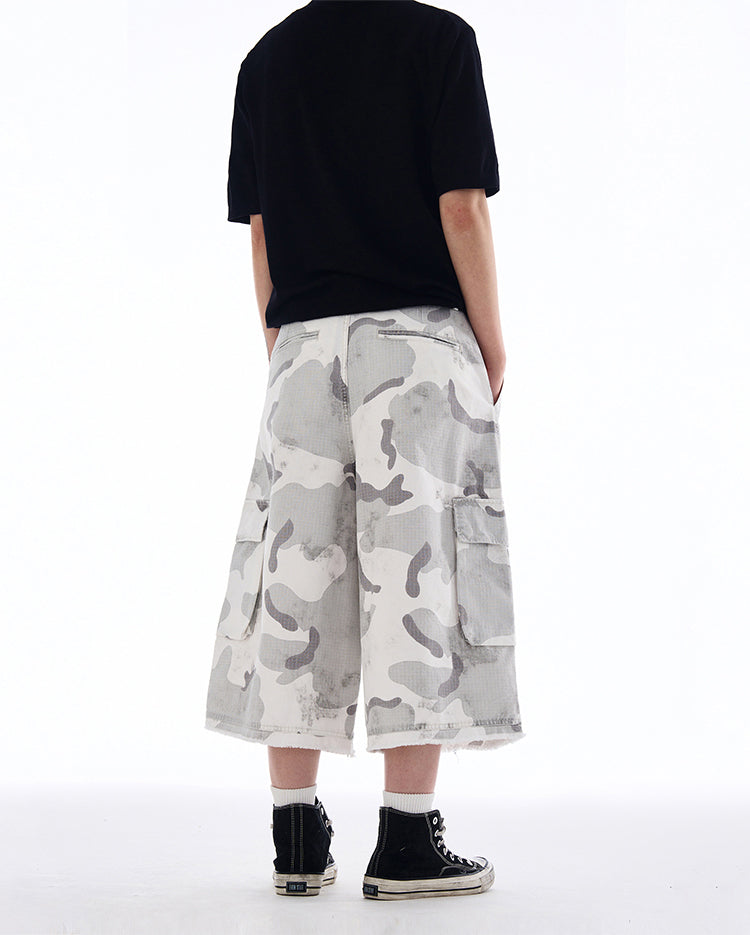 MADWITCH CARGO CAMO SHORTS #A591