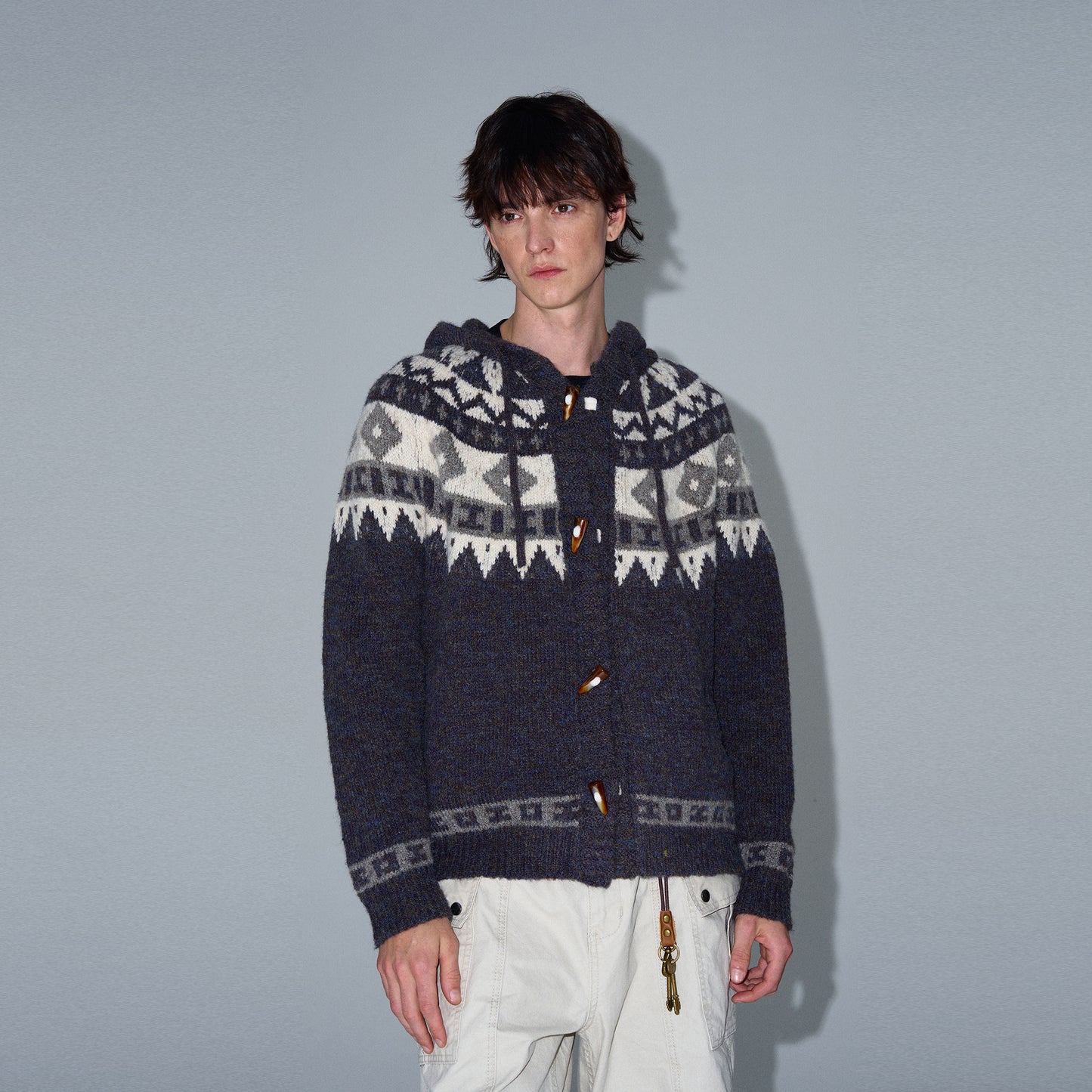 MADWITCH FAIR ISLE SWEATER CARDIGAN #G1018