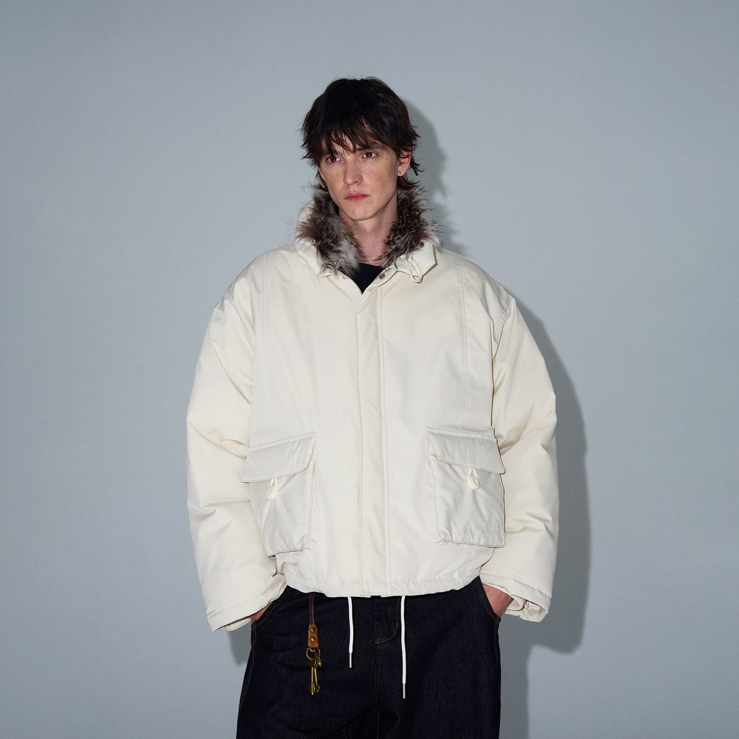 MADWITCH CROPPED UTILITY PUFFER JACKET #L315Q24