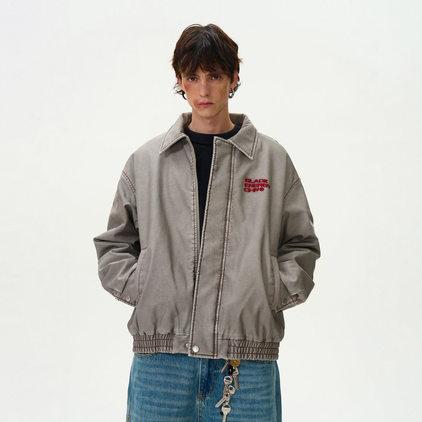 MADWITCH WASHED VINTAGE JACKET #BM295