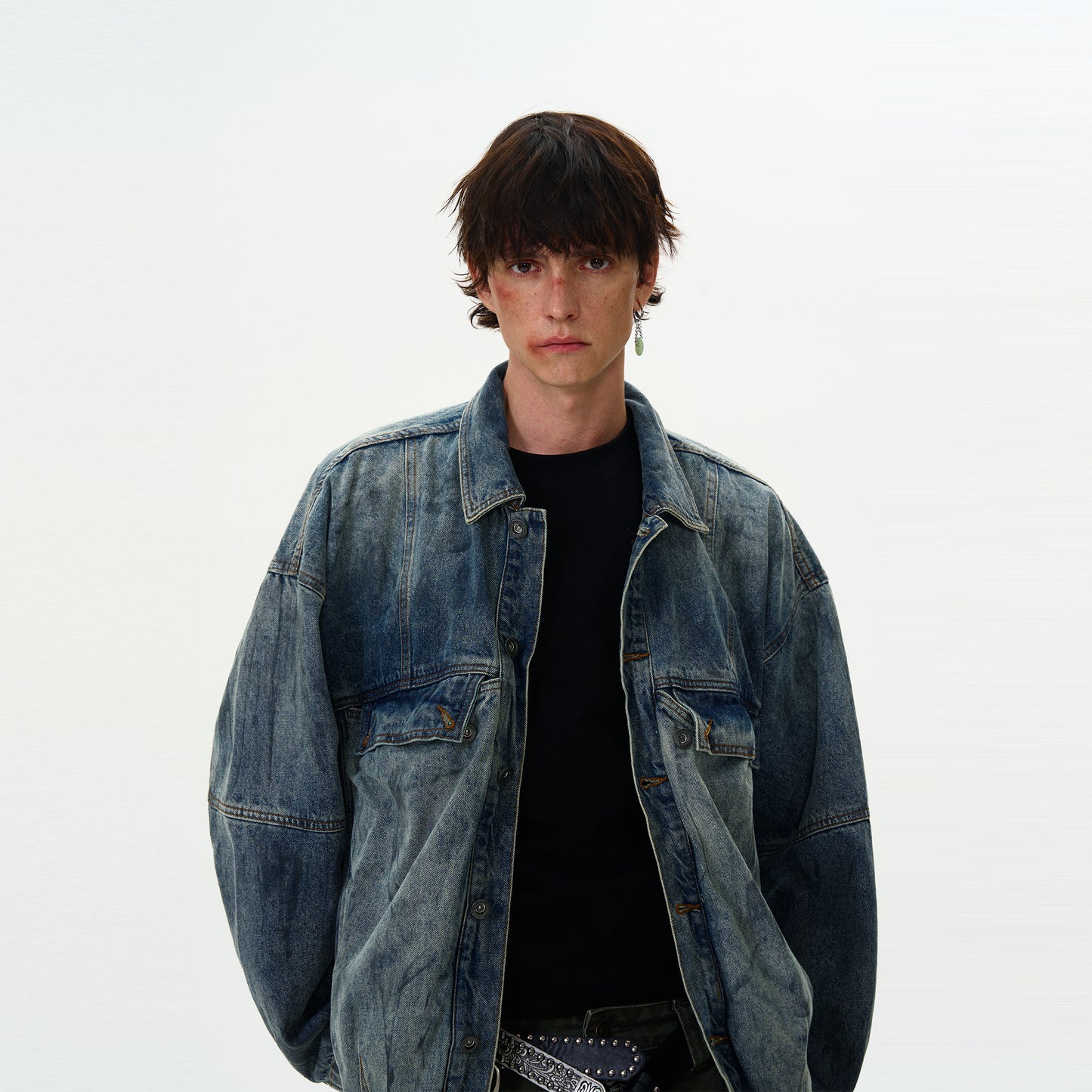 MADWITCH WASHED DENIM JACKET #JK97