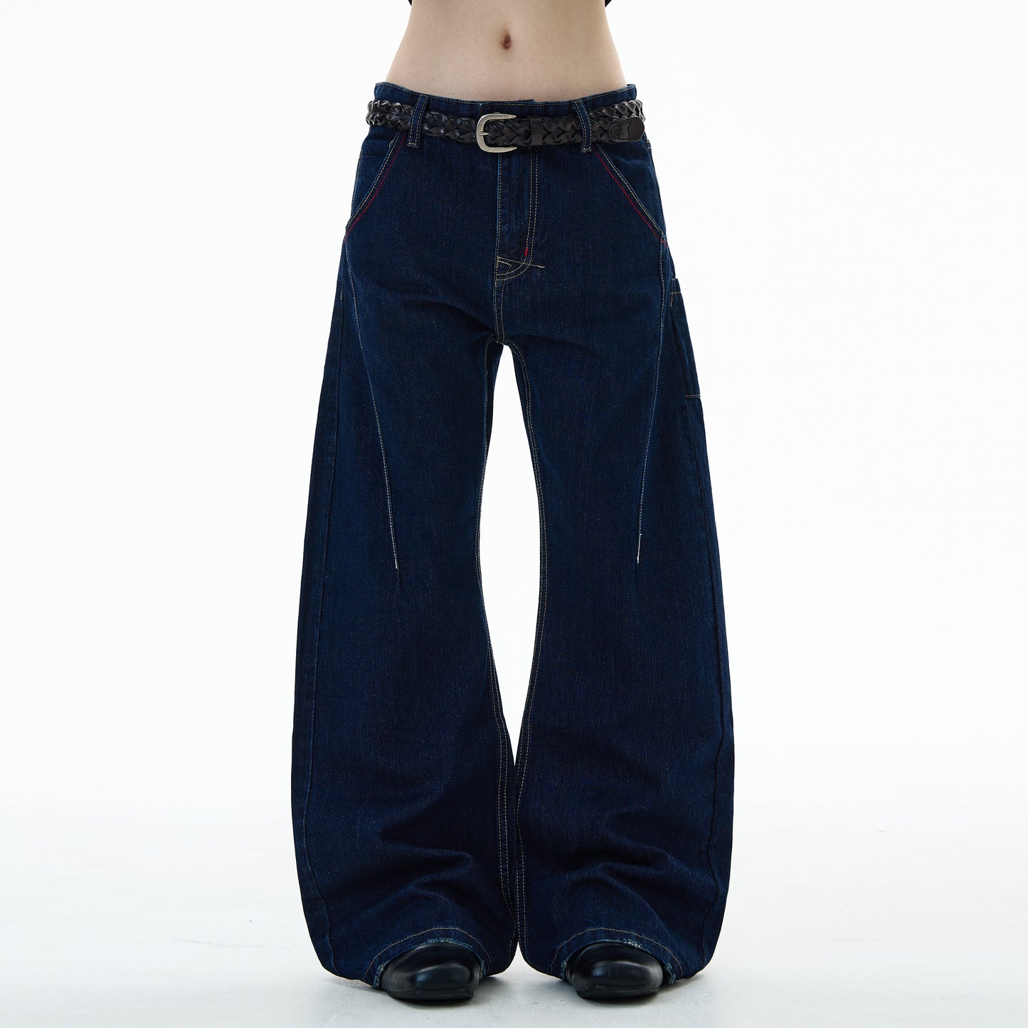 MADWITCH UNISEX CREATIVE WIDE LEG JEANS #G6843